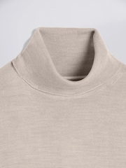 MOSS Natural Merino Blend Roll Neck Jumper - Image 5 of 5