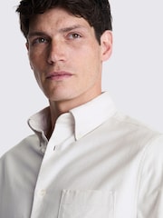 MOSS Natural Washed Oxford 100% Cotton Shirt - Image 4 of 6