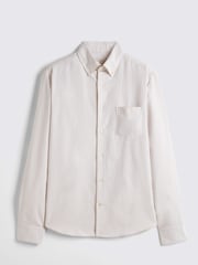 MOSS Natural Washed Oxford 100% Cotton Shirt - Image 5 of 6