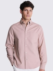 MOSS Pink Washed Oxford 100% Cotton Shirt - Image 1 of 6