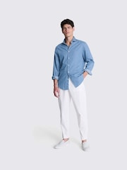 MOSS Blue Denim 100% Cotton Shirt - Image 3 of 6