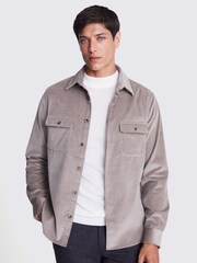 MOSS Natural Corduroy 100% Cotton Overshirt - Image 1 of 3