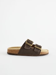 Navy Slip-On Corkbed Sandals - Image 2 of 6