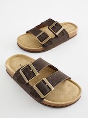 Navy Slip-On Corkbed Sandals - Image 6 of 6