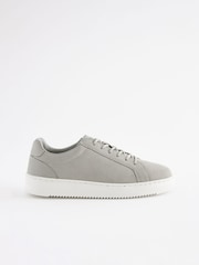 siva - Usnjeni elegantni športni copati z vezalkami - Slika 2 iz 5