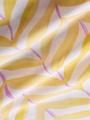 Pink / Yellow Leaf Duvet Cover and Pillowcase Set - Image 5 of 6