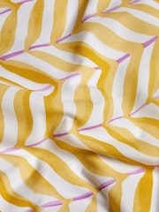 Pink / Yellow Leaf Duvet Cover and Pillowcase Set - Image 6 of 6