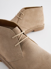 Taupe Brown Suede Desert Boots - Image 5 of 7