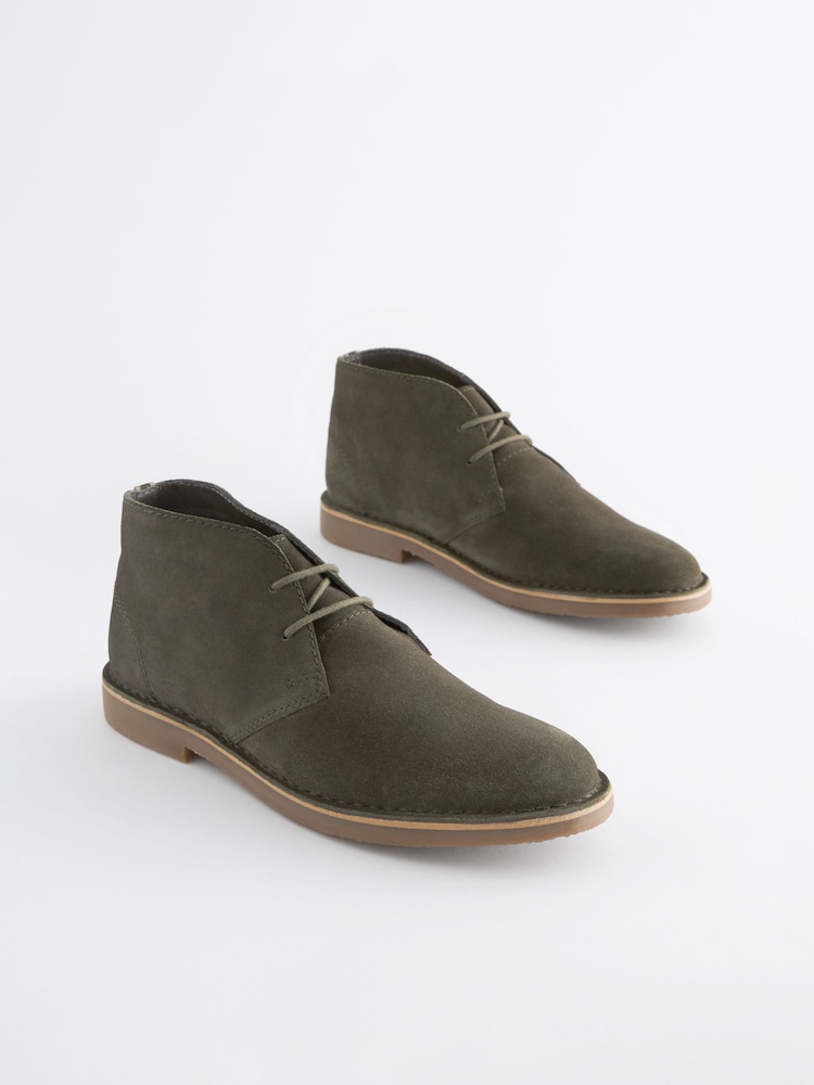 Vert kaki - Bottes de désert de Suede - Image 3 of 7