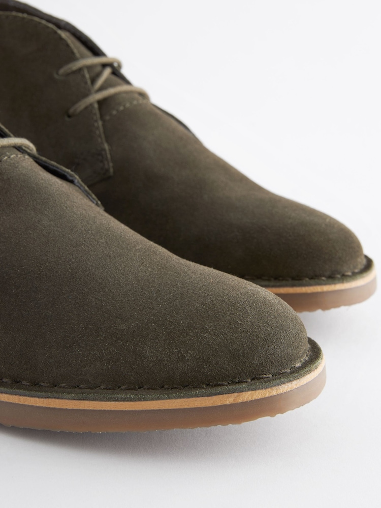 Vert kaki - Bottes de désert de Suede - Image 4 of 7