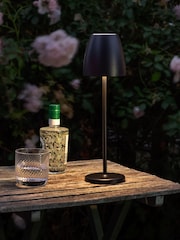 Dar Lighting Black Munich Rechargeable Outdoor Table Lamp IP54 - Image 1 of 4