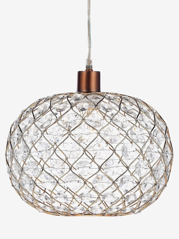 Dar Lighting Gold Juantita Easy Fit Pendant Ceiling Light - Image 1 of 2 Dar Lighting Gold Juantita Easy Fit Pendant Ceiling Light - Image 1 of 2