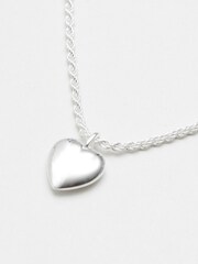 قلادة قلب مصقولة 925 من Simply Silver - صورة 1 من 3