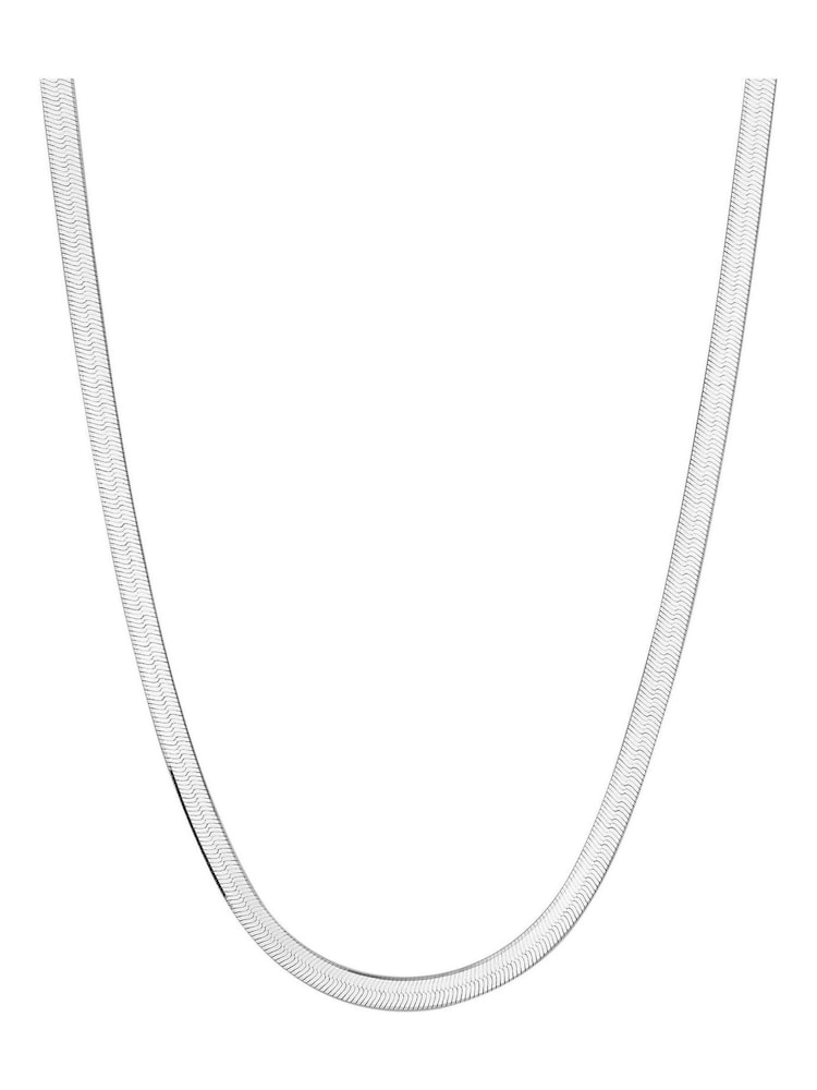 Simply Silver Silver Tone 925 Flat Snake Necklace - Image 1 of 2