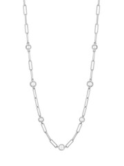 Simply Silver Sterling Silver 925 Paperlink And Polished Ball Necklace - Image 1 of 2
