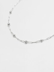 Simply Silver Sterling Silver 925 Paperlink And Polished Ball Necklace - Image 2 of 2