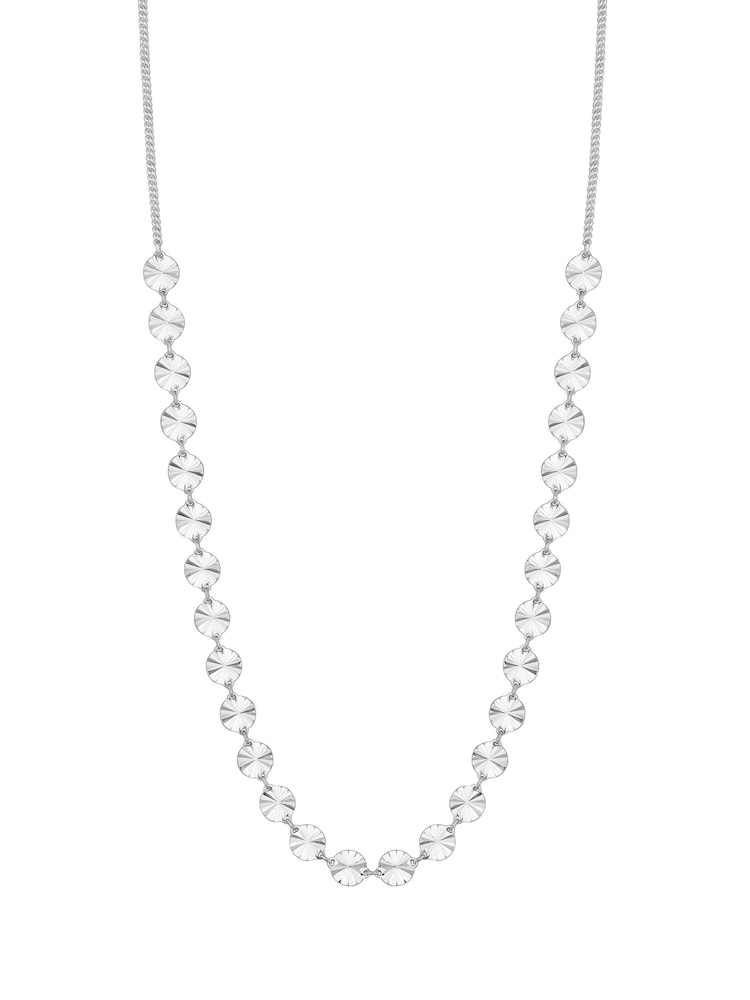 Simply Silver Silver Tone Diamond Cut Chain Necklace - Image 1 of 2