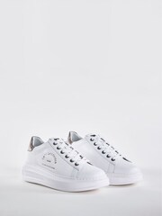 Karl Lagerfeld Kapri Metal Maison Lace Up Trainers - Image 2 of 5