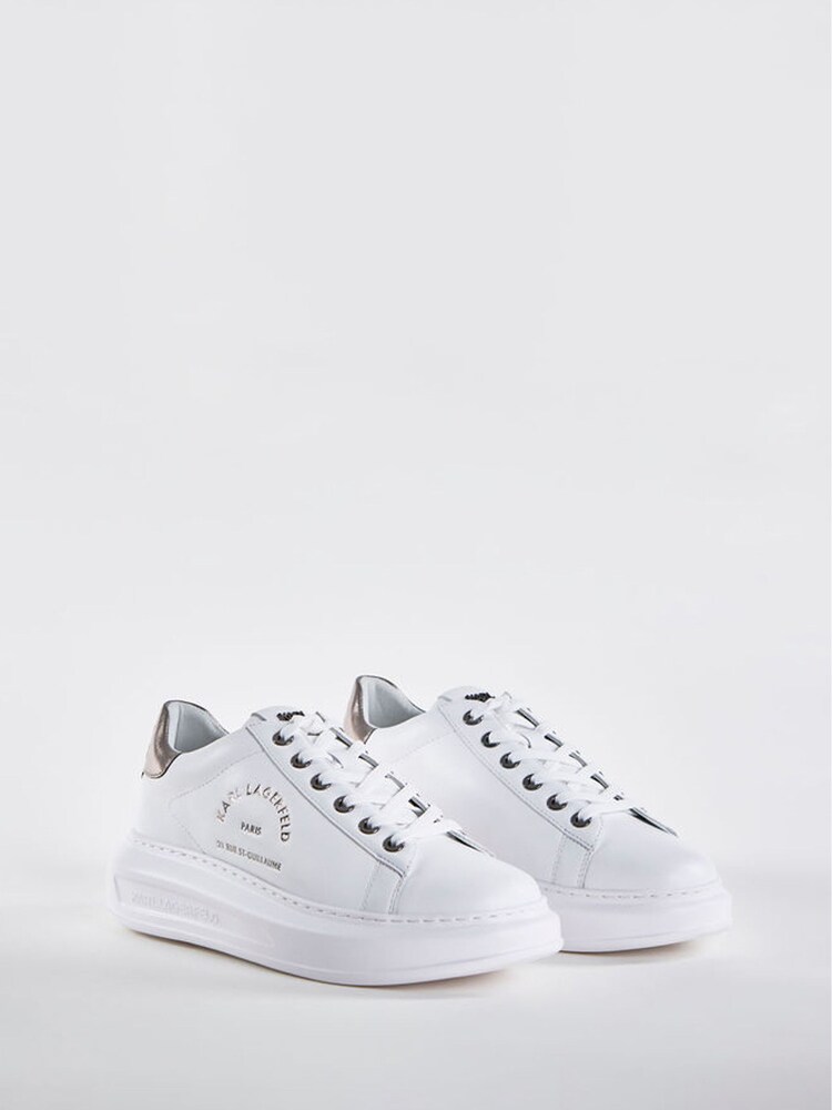 Karl Lagerfeld Kapri Metal Maison Lace Up Trainers - Image 2 of 5