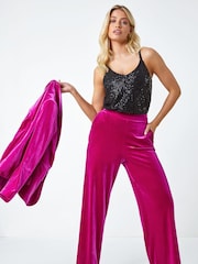Dusk Black Embellished Sequin Cami Top - Image 3 of 5