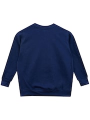 Character Blue Disney Mickey Mouse Halloween Pumpkin Sweatshirt - Image 2 of 5