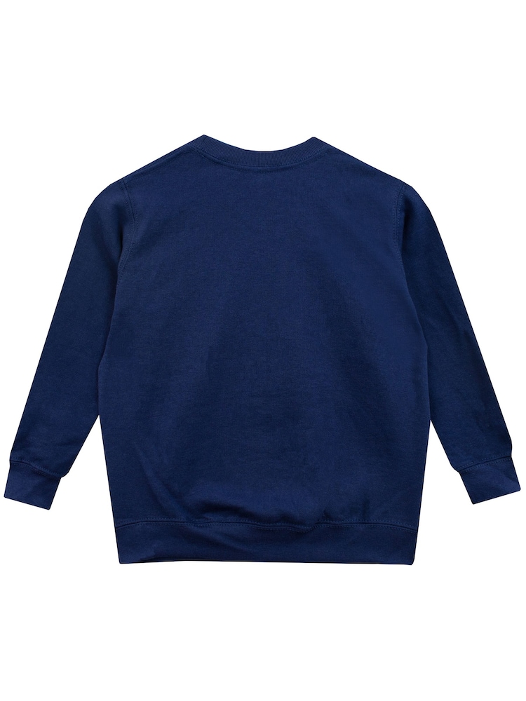 Character Blue Disney Mickey Mouse Halloween Pumpkin Sweatshirt - Image 2 of 5