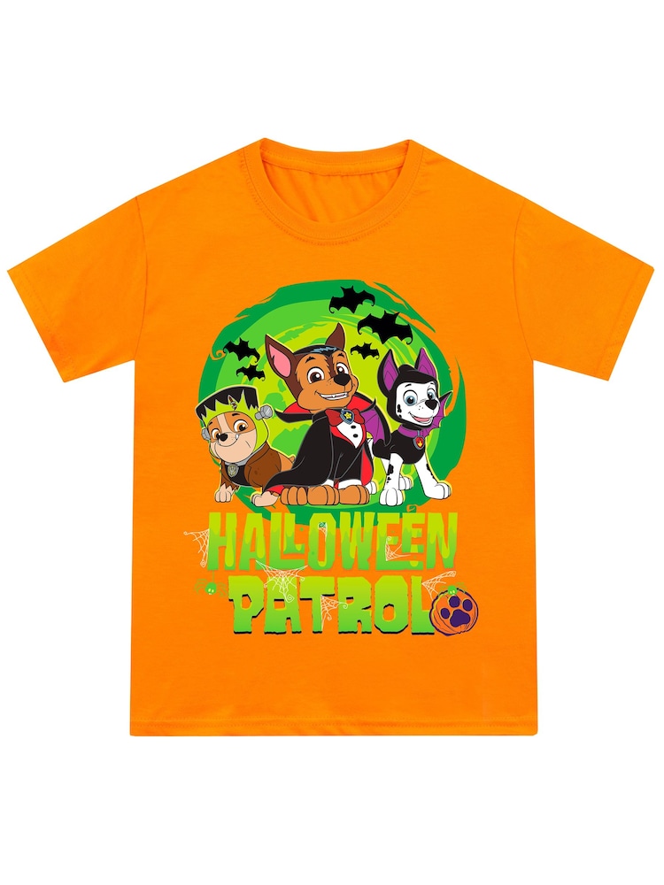 Character Orange Paw Patrol Happy Halloween Pumpkin T-Shirt - Image 1 of 5