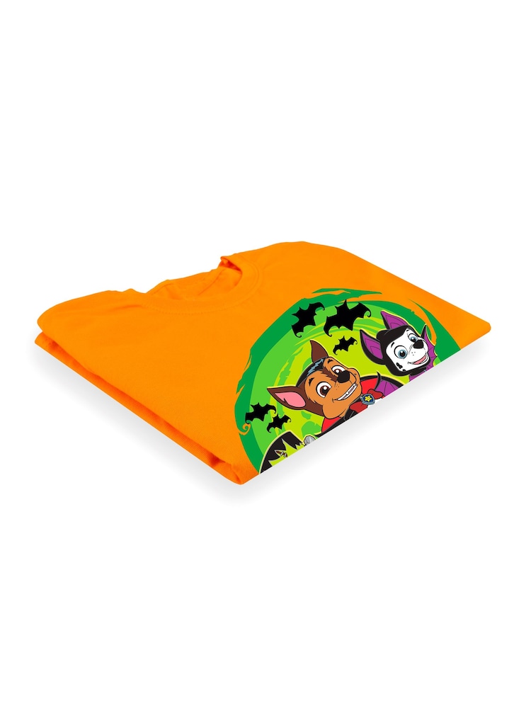 Character Orange Paw Patrol Happy Halloween Pumpkin T-Shirt - Image 3 of 5