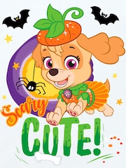 Character White Paw Patrol Happy Halloween Pumpkin T-Shirt - Image 3 of 4