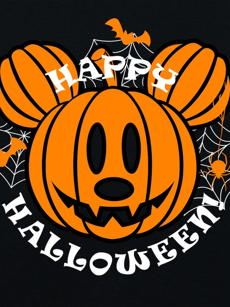 Character Black Disney Happy Halloween Pumpkin T-Shirt - Image 4 of 4