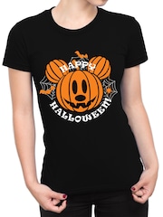 Character Black Disney T-Shirt Happy Halloween Mini Me T-Shirt - Image 1 of 5
