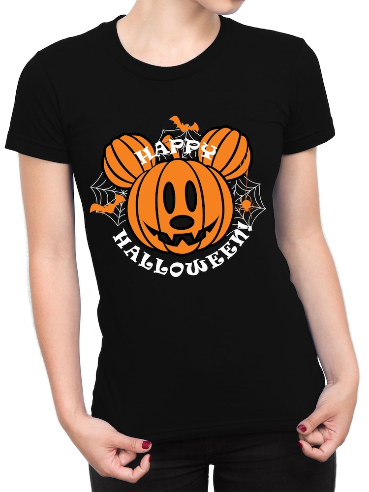 Character Black Disney T-Shirt Happy Halloween Mini Me T-Shirt - Image 1 of 5