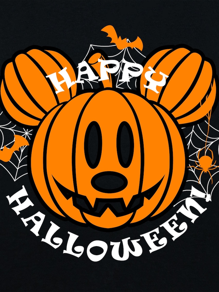 Character Black Disney T-Shirt Happy Halloween Mini Me T-Shirt - Image 5 of 5