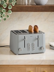 Grey Sleek 4 Slice Toaster - Image 1 of 6