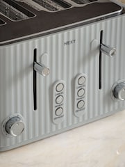 Grey Sleek 4 Slice Toaster - Image 4 of 6