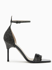AllSaints Natural Betty Sparkle Sandals - Image 1 of 5