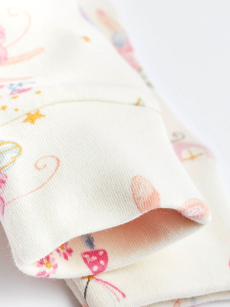 Pink Baby Two Way Zip Sleespuits 3 Pack (0-2yrs) - Image 7 of 7