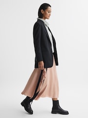 Reiss Nude Ria Contrast Bow Midi Skirt - Image 5 of 5