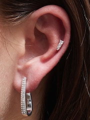 Mood Silver Hoop Earrings 3 Pack - Image 2 of 2