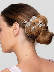 Mood Silver Clear Hair Clips 4 Pack - Image 3 of 3