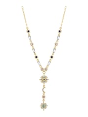 Mood Gold Tone Multi Coloured Fine Celestial Y Necklace - Image 1 of 2