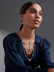 Mood Gold Tone Multi Coloured Fine Celestial Y Necklace - Image 2 of 2