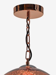 Dar Lighting Copper Speckle Single Pendant Ceiling Light - Image 2 of 4