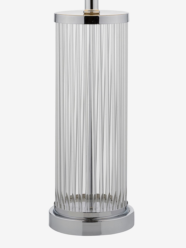 Dar Lighting Polished Chrome Olalla Table Lamp with Shade - Image 2 of 4