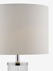 Dar Lighting Polished Chrome Olalla Table Lamp with Shade - Image 3 of 4