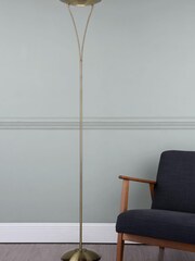 Dar Lighting Antique Brass Opus Floor Lamp - Image 1 of 3