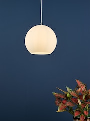 Dar Lighting White Ryce Pendant Ceiling Light - Image 1 of 4