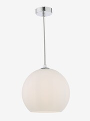 Dar Lighting White Ryce Pendant Ceiling Light - Image 2 of 4