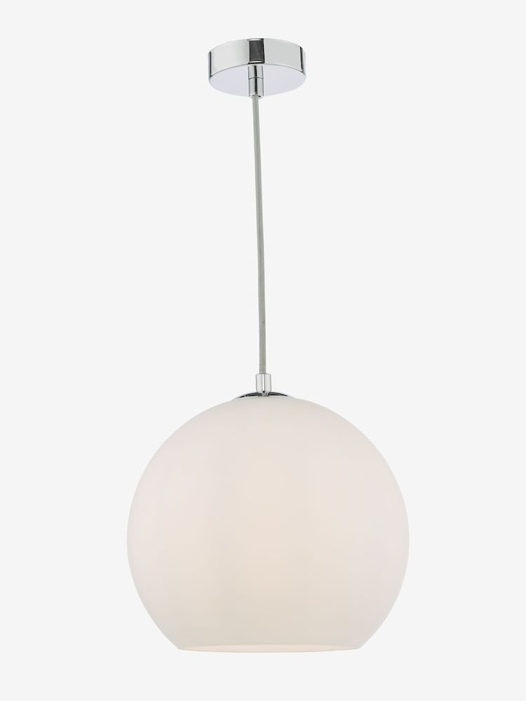 Dar Lighting White Ryce Pendant Ceiling Light - Image 2 of 4