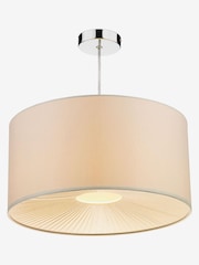 Dar Lighting Set of 2 Cream Rita Easy Fit Pendant Ceiling Lights - Image 1 of 3